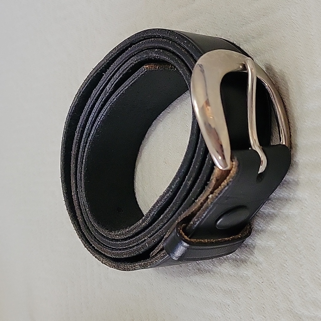 Amann Black Leather Jean Belt